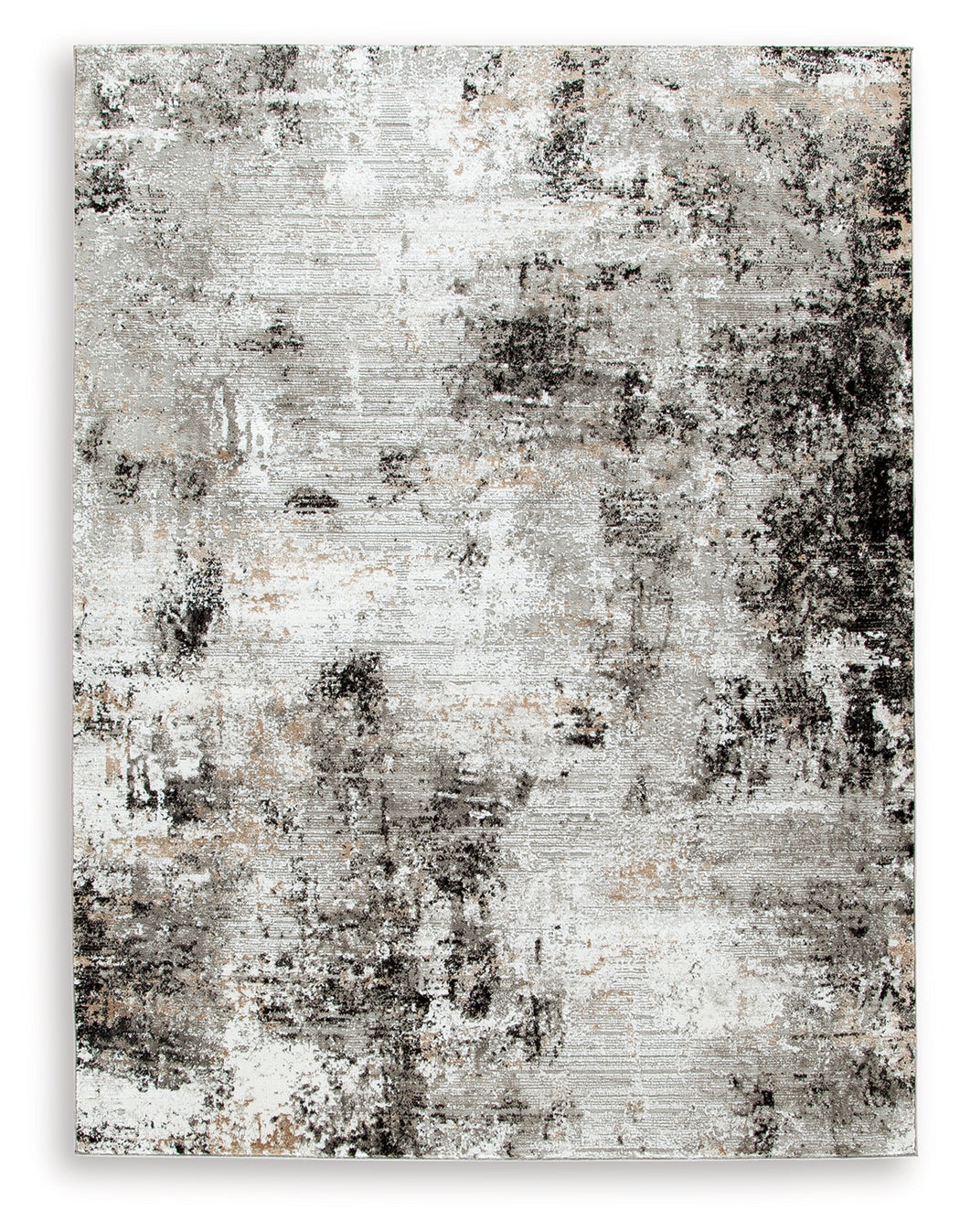Langwell Black/Gray/White Medium Rug - Luna Furniture