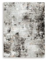 Langwell Black/Gray/White Medium Rug from Ashley - Luna Furniture