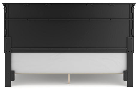 Lanolee Black California King Panel Bed from Ashley - Luna Furniture