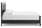Lanolee Black California King Panel Bed from Ashley - Luna Furniture