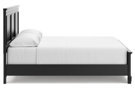 Lanolee Black California King Panel Bed from Ashley - Luna Furniture