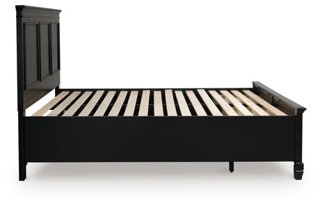 Lanolee Black California King Panel Storage Bed from Ashley - Luna Furniture