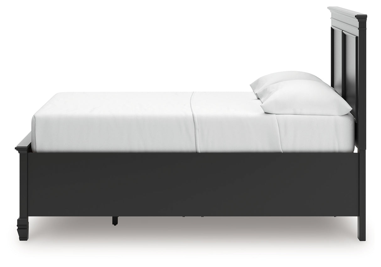 Lanolee Black Full Panel Storage Bed from Ashley Furniture - Luna Furniture