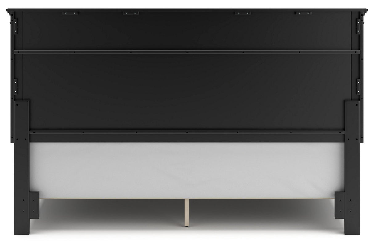 Lanolee Black King Panel Bed from Ashley - Luna Furniture