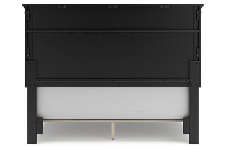 Lanolee Black Queen Panel Bed from Ashley - Luna Furniture