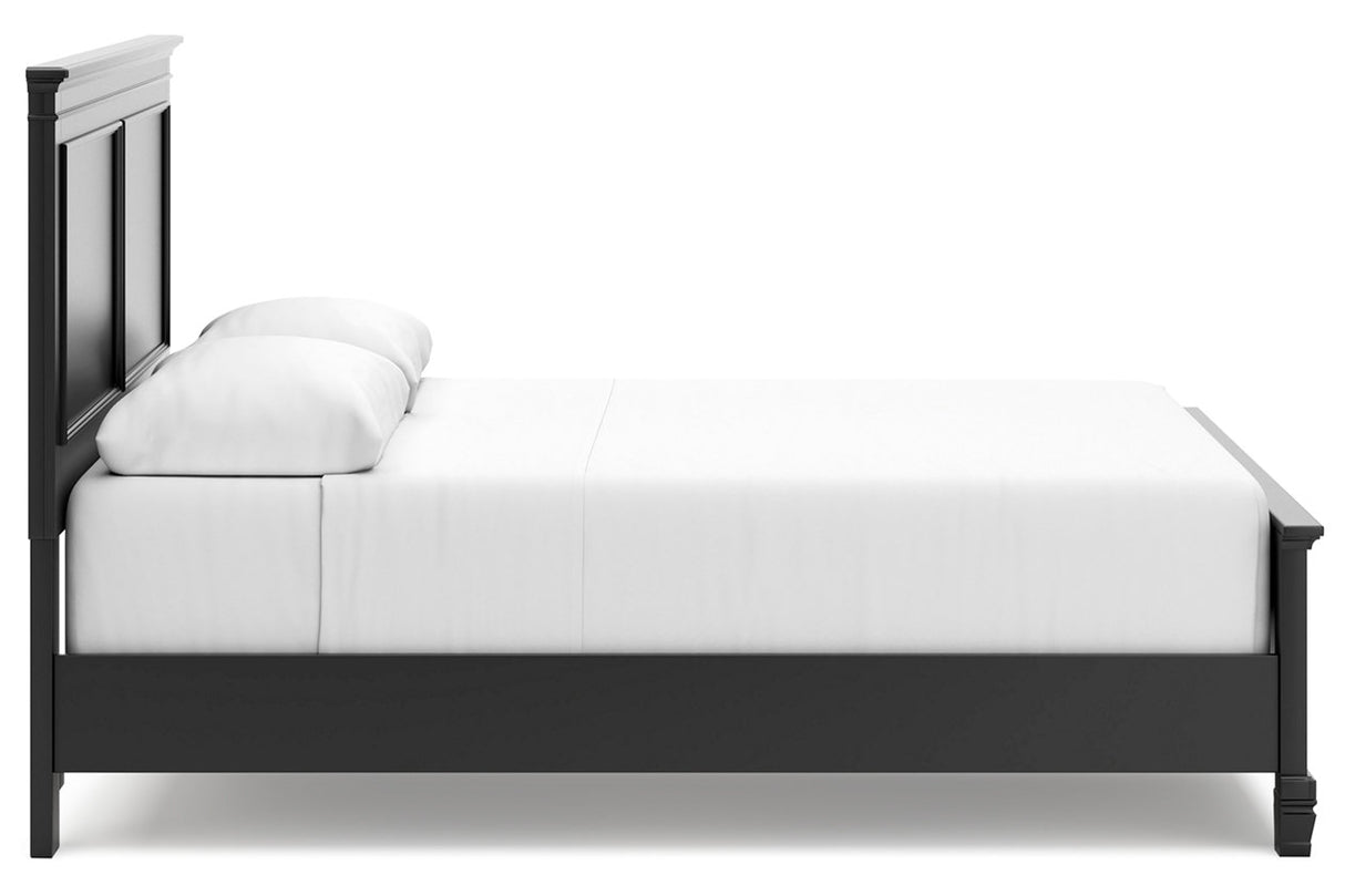 Lanolee Black Queen Panel Bed from Ashley - Luna Furniture