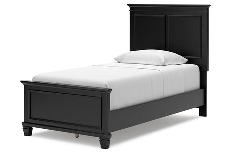 Lanolee Black Twin Panel Bed from Ashley - Luna Furniture