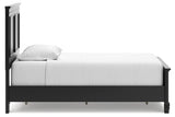 Lanolee Black Twin Panel Bed from Ashley - Luna Furniture