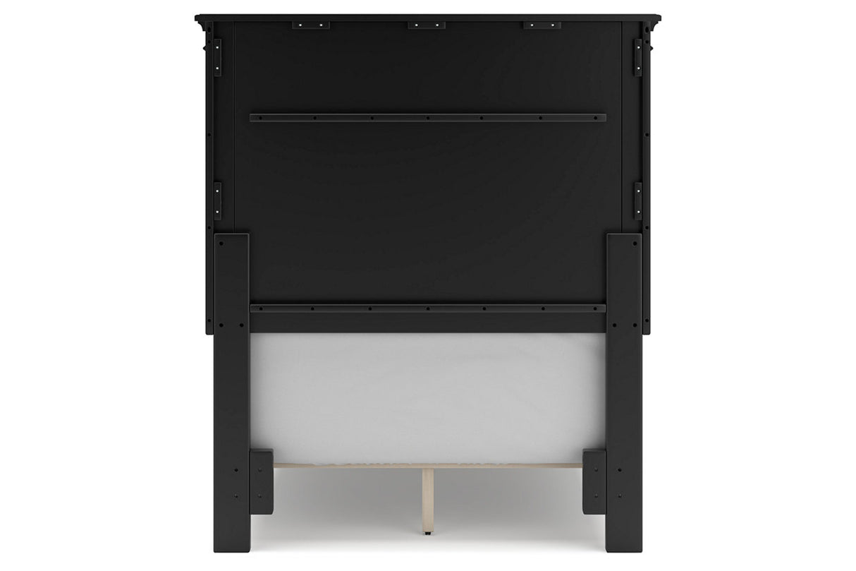 Lanolee Black Twin Panel Bed from Ashley - Luna Furniture