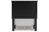 Lanolee Black Twin Panel Bed from Ashley - Luna Furniture