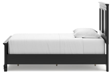 Lanolee Black Twin Panel Bed from Ashley - Luna Furniture