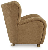 Larbell Camel Accent Chair from Ashley - Luna Furniture