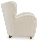Larbell Ecru Accent Chair from Ashley - Luna Furniture