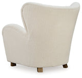 Larbell Ecru Accent Chair from Ashley - Luna Furniture