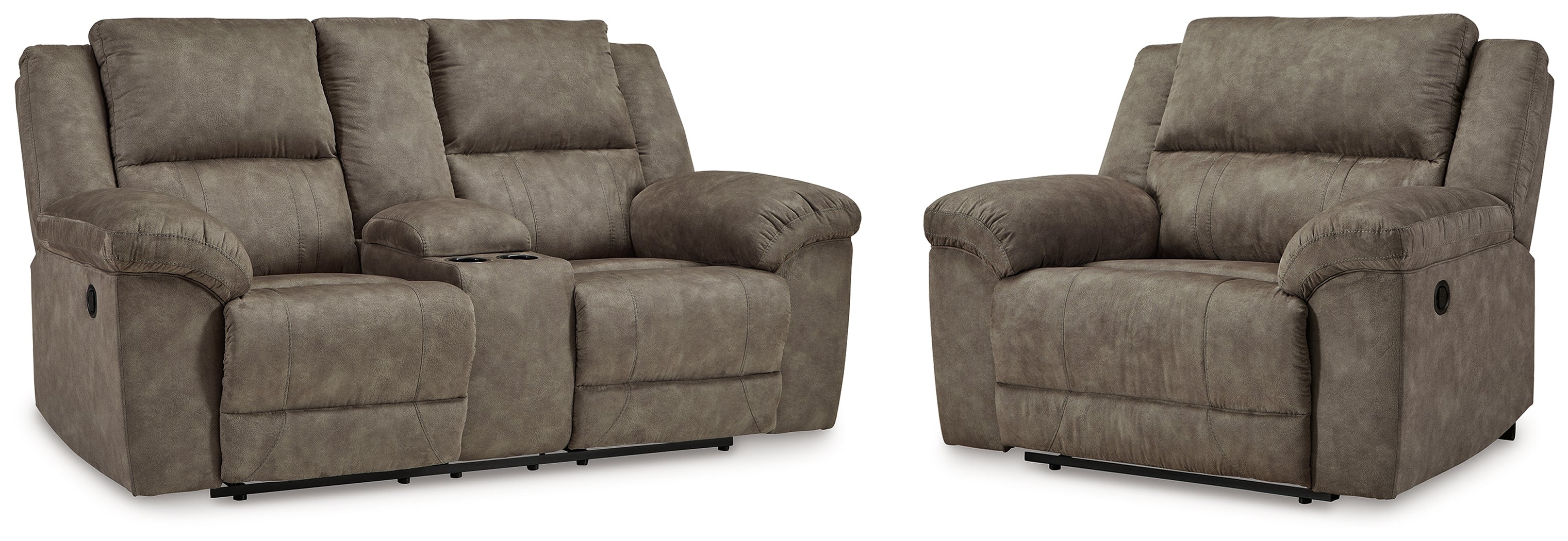 Laresview Reclining Loveseat and Oversized Recliner – Luna Furniture