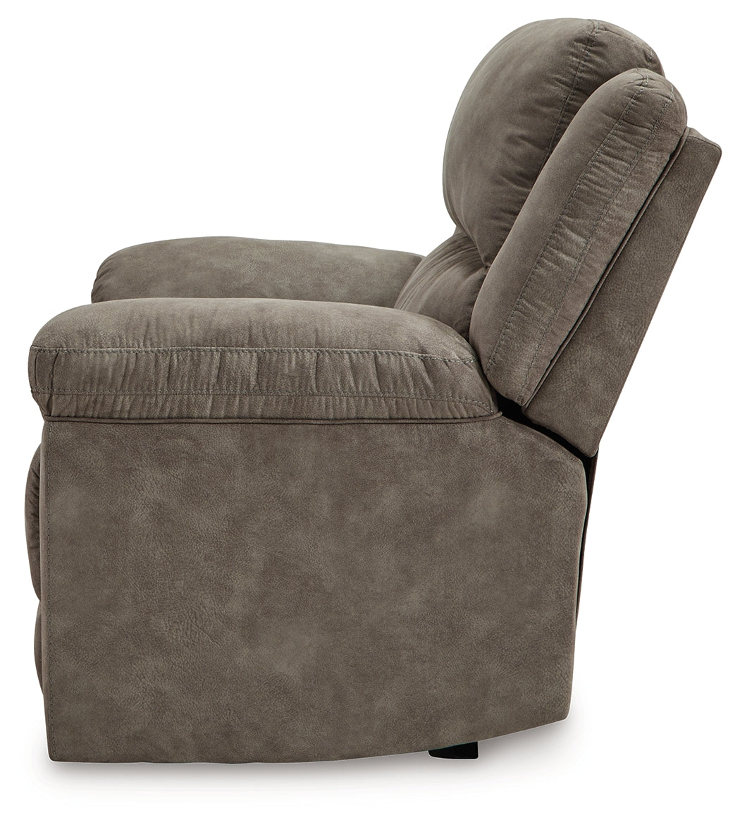 Ashley Laresview Fossil Reclining Loveseat and Oversized Recliner