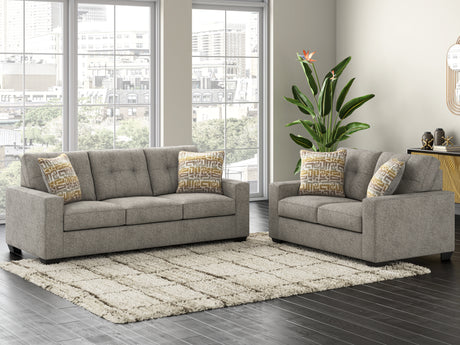 Larimer Irone Sofa and Loveseat from Ashley - Luna Furniture