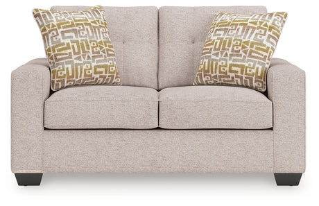 Larimer Stone Loveseat from Ashley - Luna Furniture