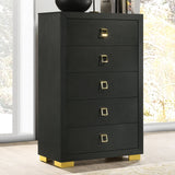 Latimer Black Chest from Furniture of America - Luna Furniture