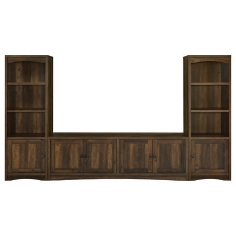Laughlin Dark Pine 3-Piece Entertainment Center TV Stand from Coaster - Luna Furniture