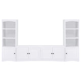Laughlin White 3-Piece Entertainment Center TV Stand from Coaster - Luna Furniture