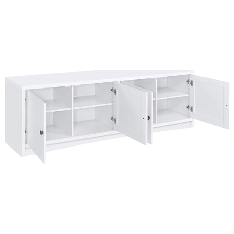 Laughlin White 3-Piece Entertainment Center TV Stand from Coaster - Luna Furniture