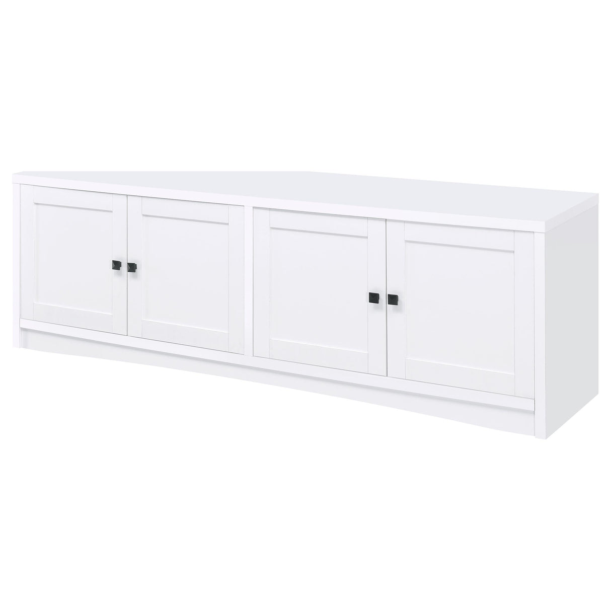Laughlin White 3-Piece Entertainment Center TV Stand from Coaster - Luna Furniture