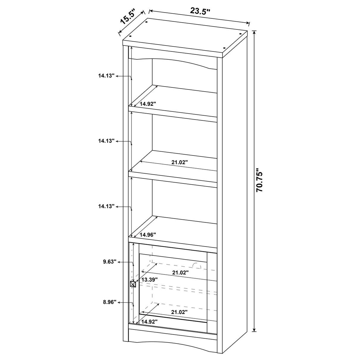 Laughlin White 3-Piece Entertainment Center TV Stand from Coaster - Luna Furniture