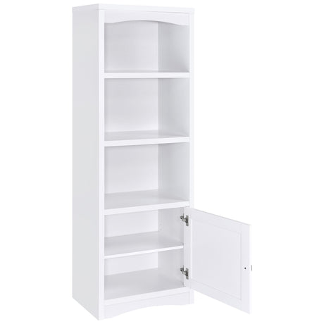 Laughlin White 3-Shelf Engineered Wood Media Tower from Coaster - Luna Furniture