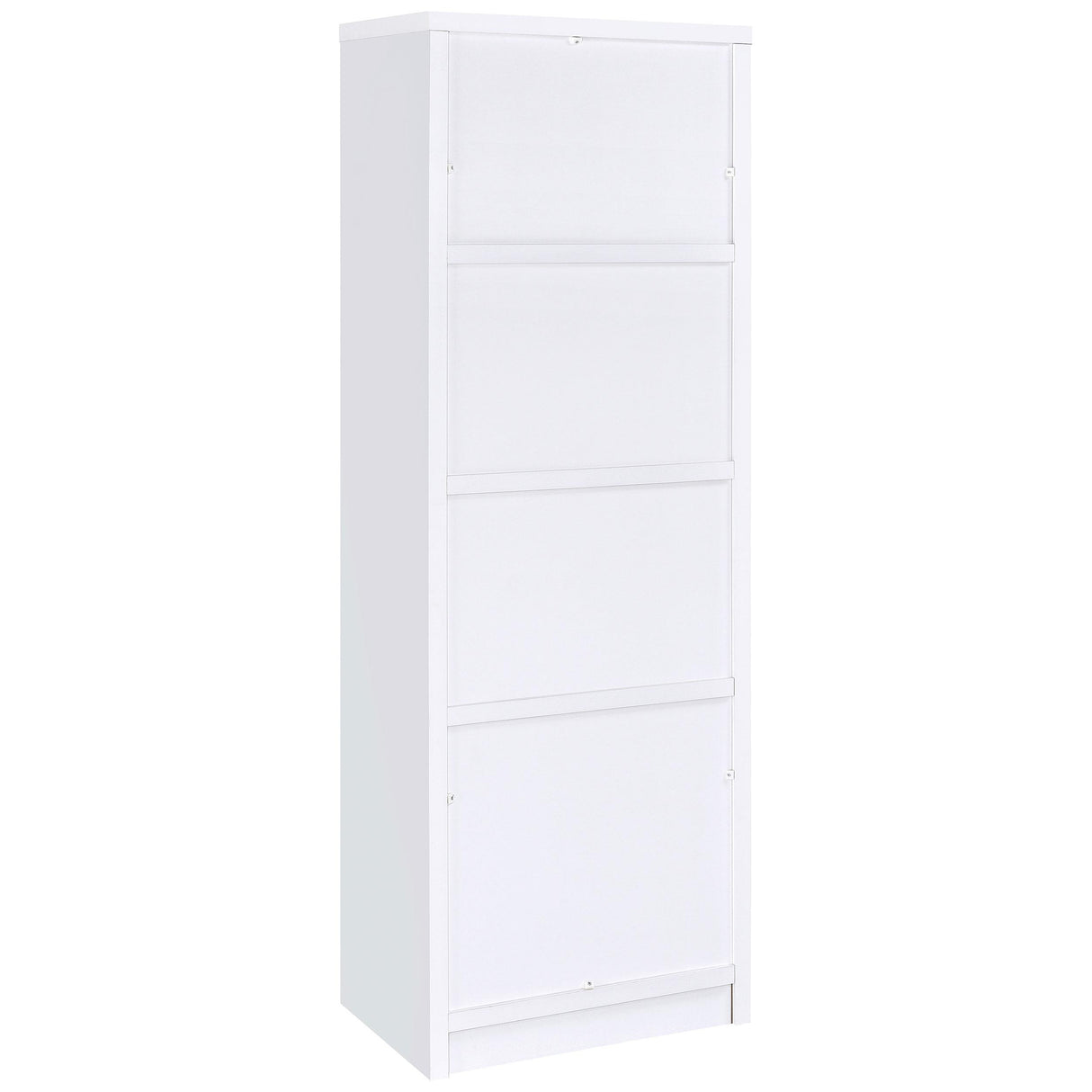 Laughlin White 3-Shelf Engineered Wood Media Tower from Coaster - Luna Furniture