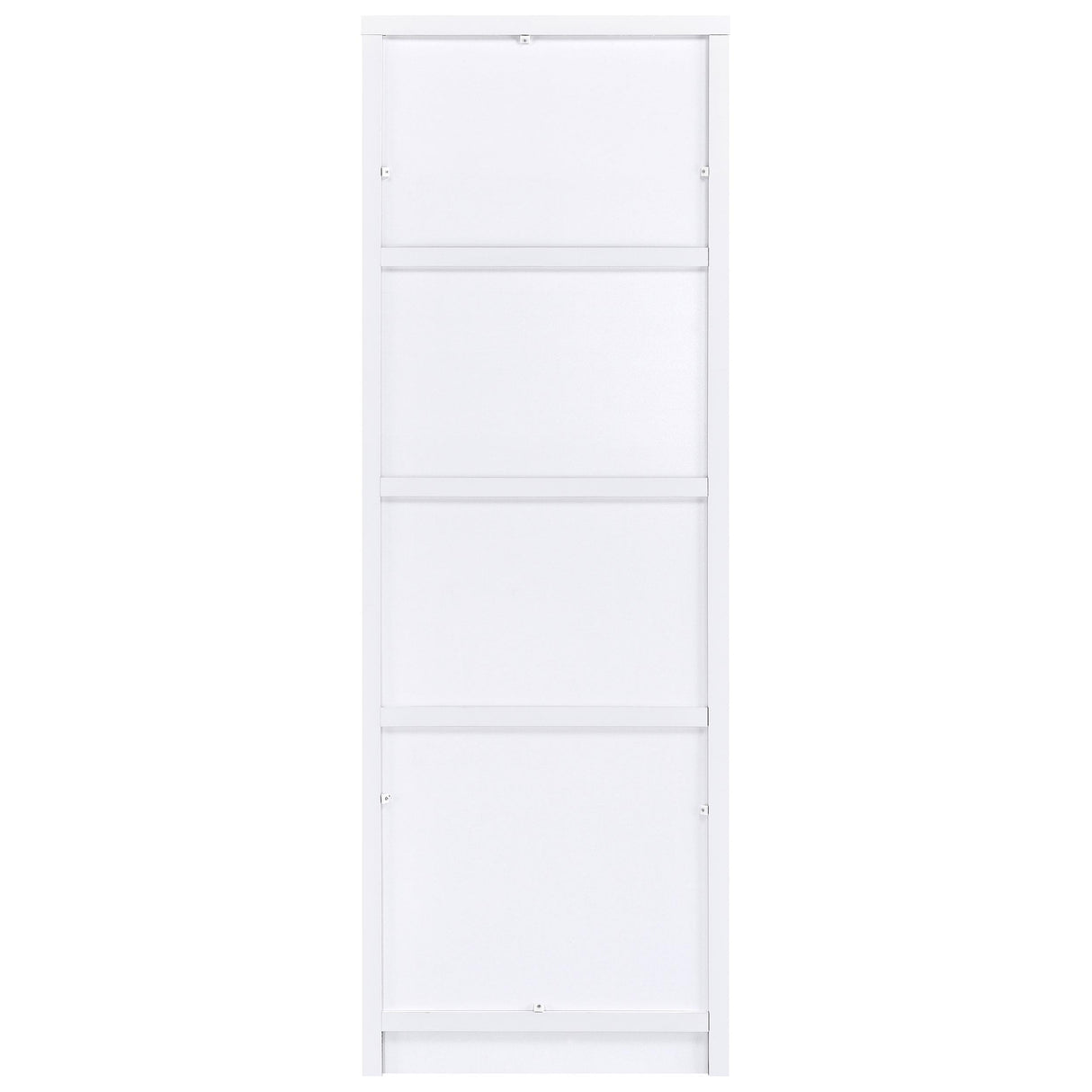 Laughlin White 3-Shelf Engineered Wood Media Tower from Coaster - Luna Furniture