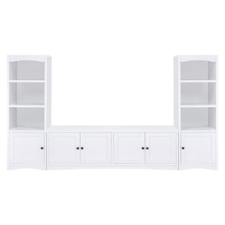 Laughlin White 3-Shelf Engineered Wood Media Tower from Coaster - Luna Furniture