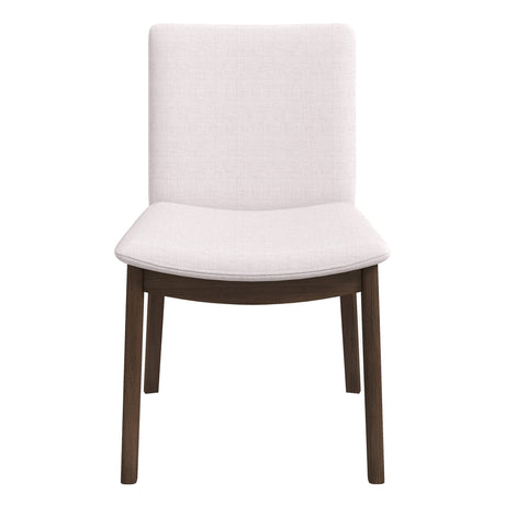 Laura Cream Linen Solid Wood Dining Chair from Ashcroft Furniture - Luna Furniture