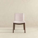 Laura Cream Linen Solid Wood Dining Chair from Ashcroft Furniture - Luna Furniture