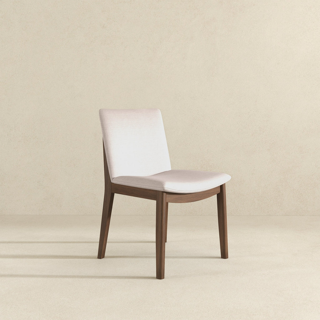 Laura Cream Linen Solid Wood Dining Chair from Ashcroft Furniture - Luna Furniture