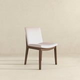 Laura Cream Linen Solid Wood Dining Chair from Ashcroft Furniture - Luna Furniture