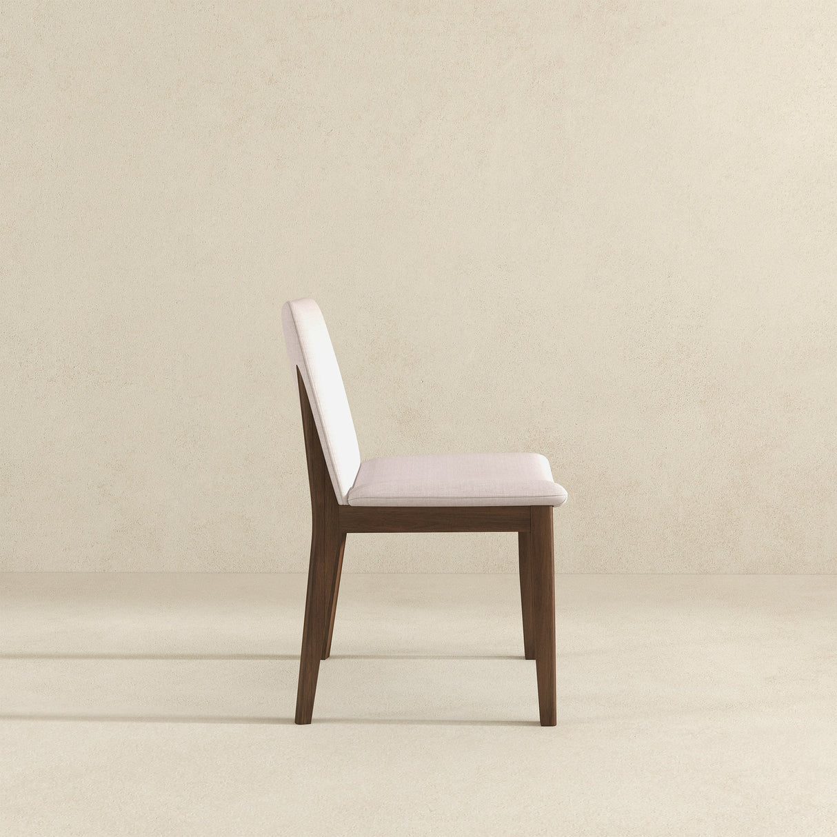 Laura Cream Linen Solid Wood Dining Chair from Ashcroft Furniture - Luna Furniture