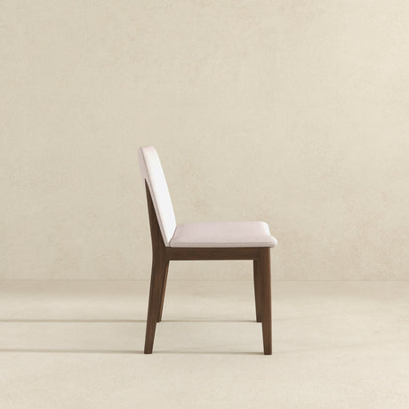 Laura Cream Linen Solid Wood Dining Chair from Ashcroft Furniture - Luna Furniture