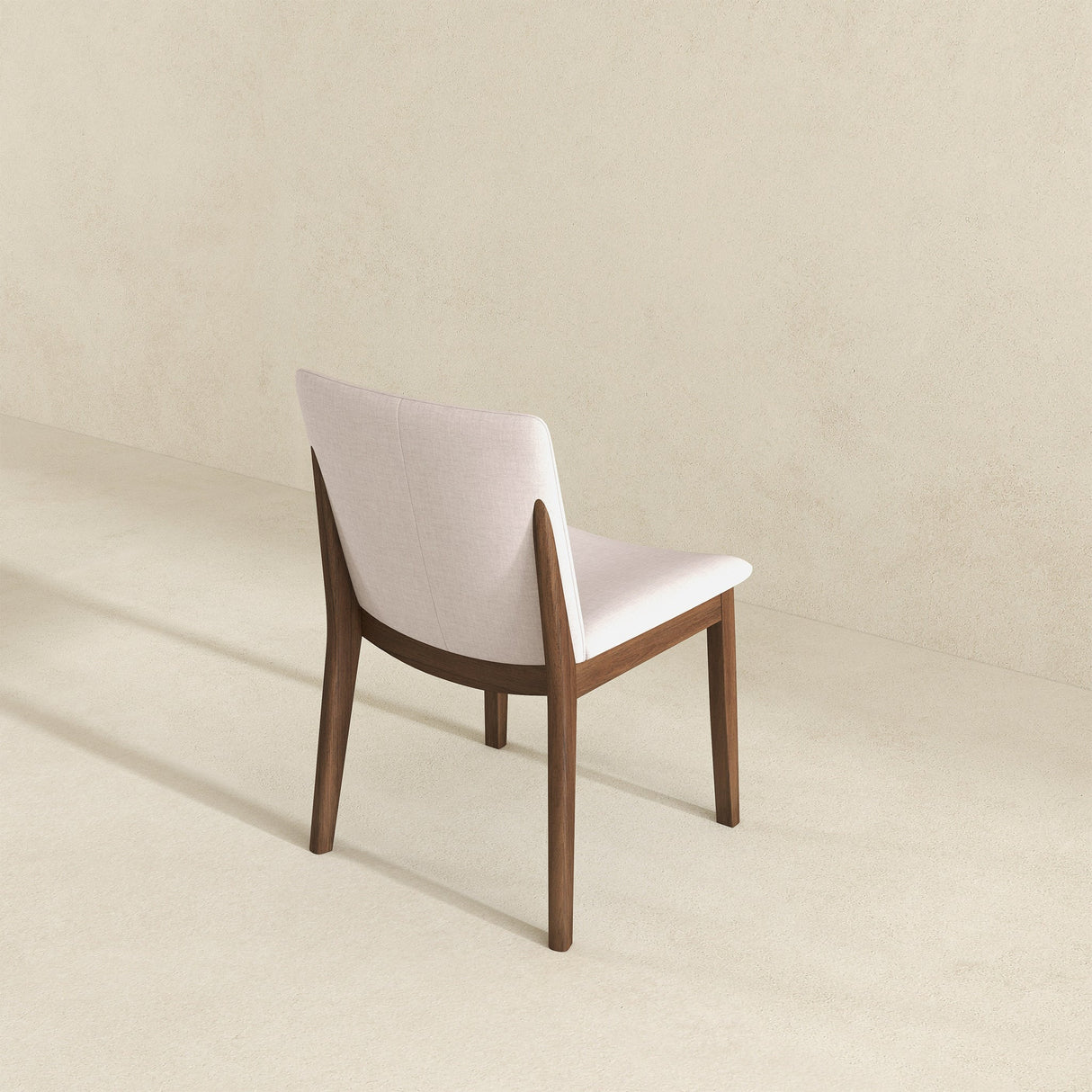 Laura Cream Linen Solid Wood Dining Chair from Ashcroft Furniture - Luna Furniture