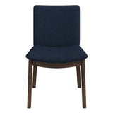 Laura Blue Linen Solid Wood Dining Chair (Set Of 2) from Ashcroft Furniture - Luna Furniture