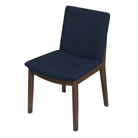 Laura Blue Linen Solid Wood Dining Chair (Set Of 2) from Ashcroft Furniture - Luna Furniture