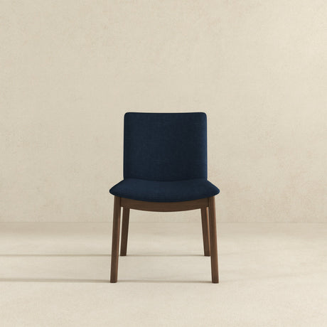 Laura Blue Linen Solid Wood Dining Chair (Set Of 2) from Ashcroft Furniture - Luna Furniture