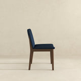 Laura Blue Linen Solid Wood Dining Chair (Set Of 2) from Ashcroft Furniture - Luna Furniture