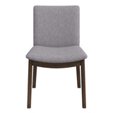 Laura Light Gray Linen Solid Wood Dining Chair from Ashcroft Furniture - Luna Furniture