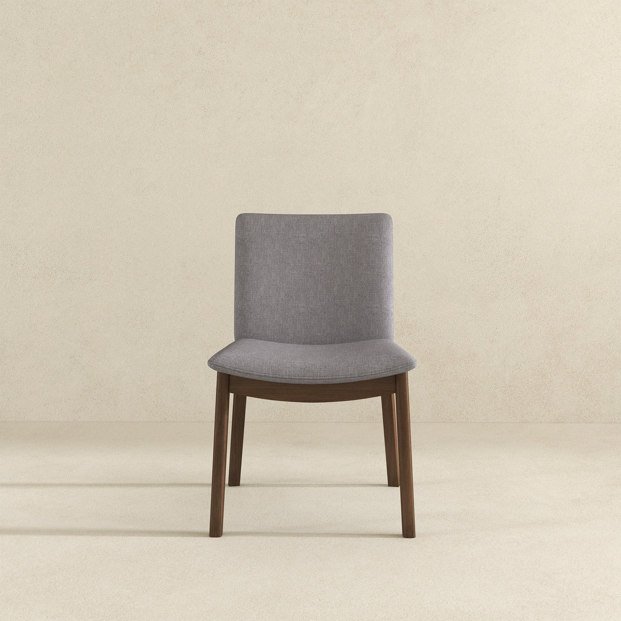 Laura Light Gray Linen Solid Wood Dining Chair from Ashcroft Furniture - Luna Furniture
