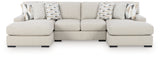 Laurelgrove Pebble 3-Piece Double Chaise Sectional from Ashley - Luna Furniture