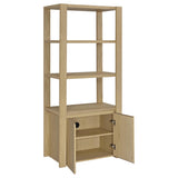 Laurelton Light Oak 3-Shelf Media Tower Tall Pier Cabinet from Coaster - Luna Furniture