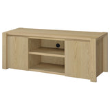 Laurelton Light Oak 60-inch 2-Door TV Stand Media Console from Coaster - Luna Furniture