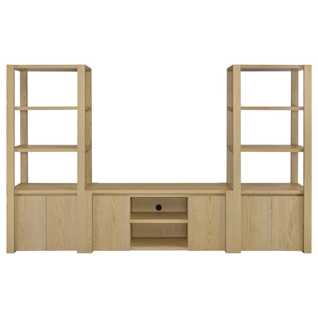 Laurelton Light Oak 60-inch 2-Door TV Stand Media Console from Coaster - Luna Furniture