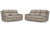 Lavenhorne Pebble Reclining Living Room Set from Ashley - Luna Furniture